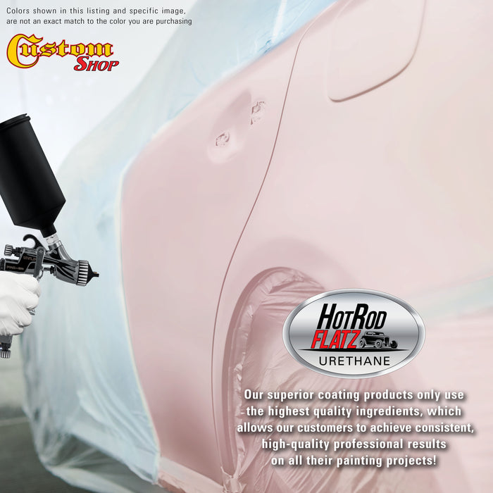 Pink - Hot Rod Flatz Flat Matte Satin Urethane Auto Paint - Complete Quart Paint Kit - Professional Low Sheen Automotive, Car Truck Coating, 4:1 Mix Ratio