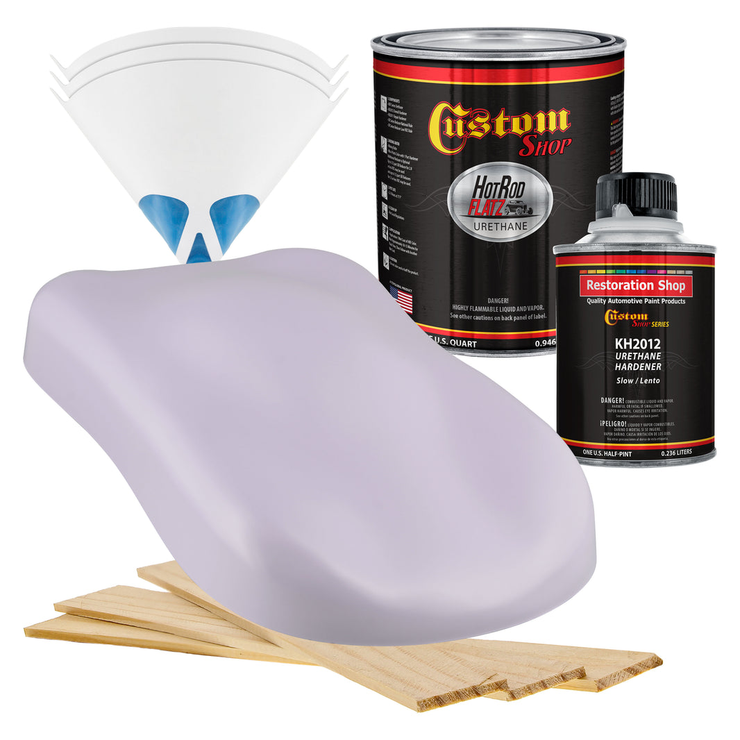 Light Purple - Hot Rod Flatz Flat Matte Satin Urethane Auto Paint - Complete Quart Paint Kit Coating