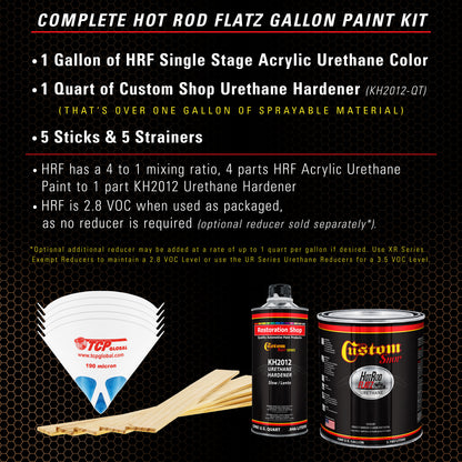 Ginger Metallic - Hot Rod Flatz Flat Matte Satin Urethane Auto Paint - Complete Gallon Paint Kit