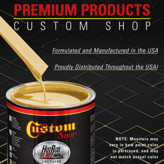 Desert Storm Tan - Hot Rod Flatz Flat Matte Satin Urethane Auto Paint - Complete Gallon Paint Kit - Professional Low Sheen Automotive, Car Truck Coating, 4:1 Mix Ratio