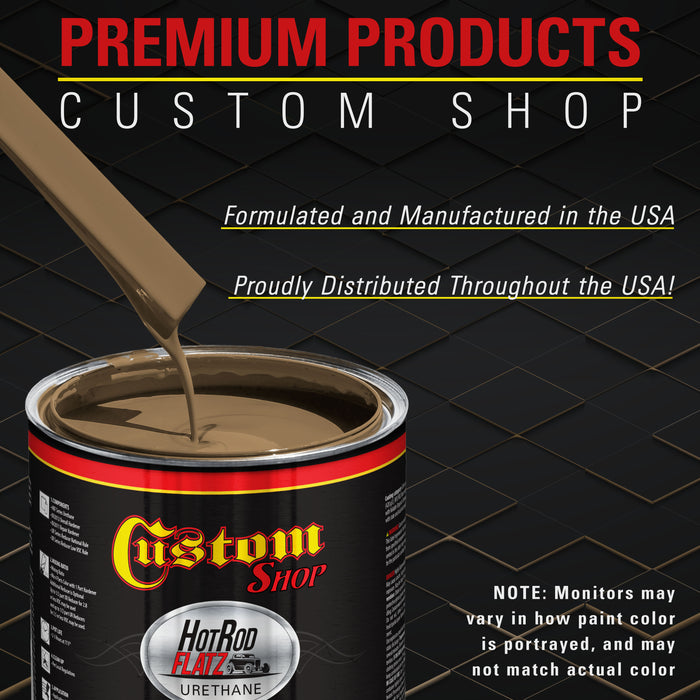 Camo Brown - Hot Rod Flatz Flat Matte Satin Urethane Auto Paint - Complete Gallon Paint Kit - Professional Low Sheen Automotive, Car Truck Coating, 4:1 Mix Ratio