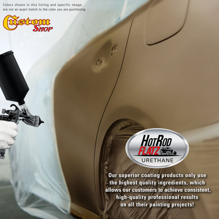 Camo Brown - Hot Rod Flatz Flat Matte Satin Urethane Auto Paint - Complete Quart Paint Kit - Professional Low Sheen Automotive, Car Truck Coating, 4:1 Mix Ratio