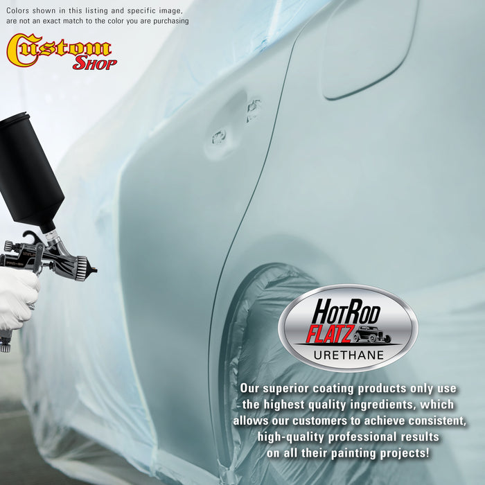 Silver Blue Metallic - Hot Rod Flatz Flat Matte Satin Urethane Auto Paint - Complete Gallon Paint Kit - Professional Low Sheen Automotive, Car Truck