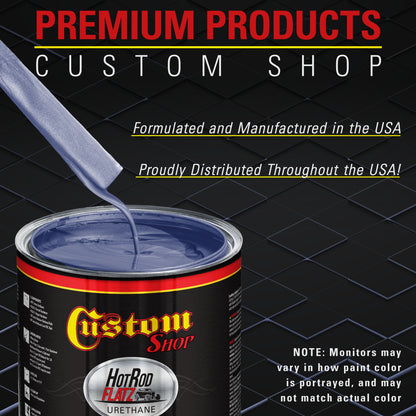 Astro Blue Metallic - Hot Rod Flatz Flat Matte Satin Urethane Auto Paint - Complete Gallon Paint Kit