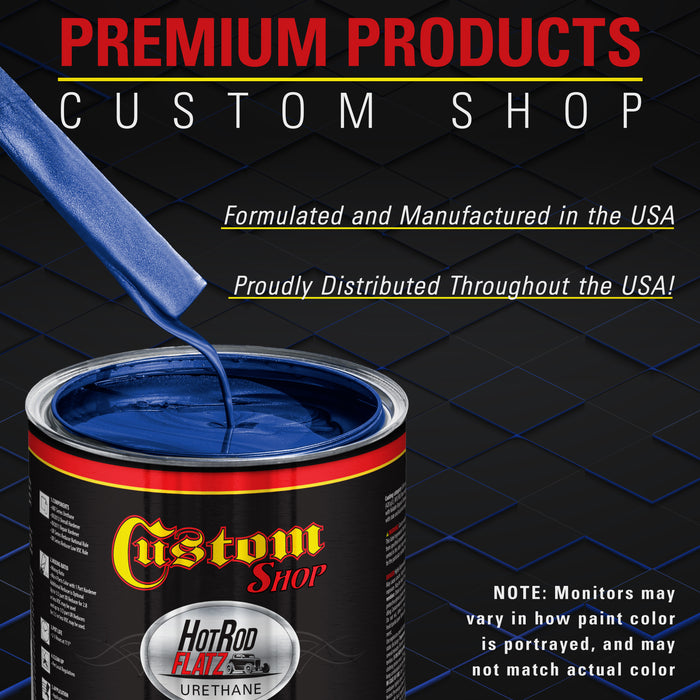 Cosmic Blue Metallic - Hot Rod Flatz Flat Matte Satin Urethane Auto Paint - Complete Gallon Paint Kit - Professional Low Sheen Automotive, Car Truck