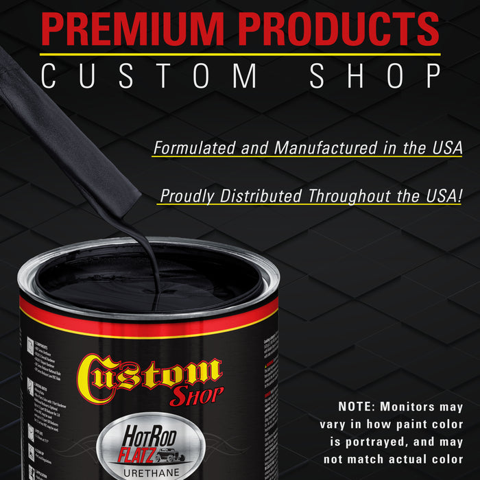 Dark Midnight Blue Pearl - Hot Rod Flatz Flat Matte Satin Urethane Auto Paint - Complete Gallon Paint Kit - Professional Low Sheen Automotive, Car