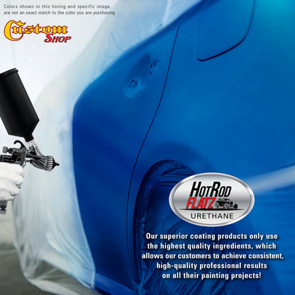 Intense Blue Metallic - Hot Rod Flatz Flat Matte Satin Urethane Auto Paint - Complete Quart Paint Kit