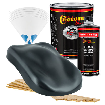 Dark Turquoise Metallic - Hot Rod Flatz Flat Matte Satin Urethane Auto Paint - Complete Gallon Paint Kit