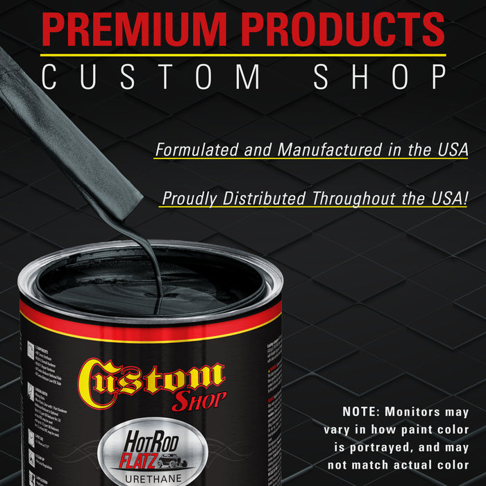 Dark Turquoise Metallic - Hot Rod Flatz Flat Matte Satin Urethane Auto Paint - Complete Gallon Paint Kit - Professional Low Sheen Automotive, Car