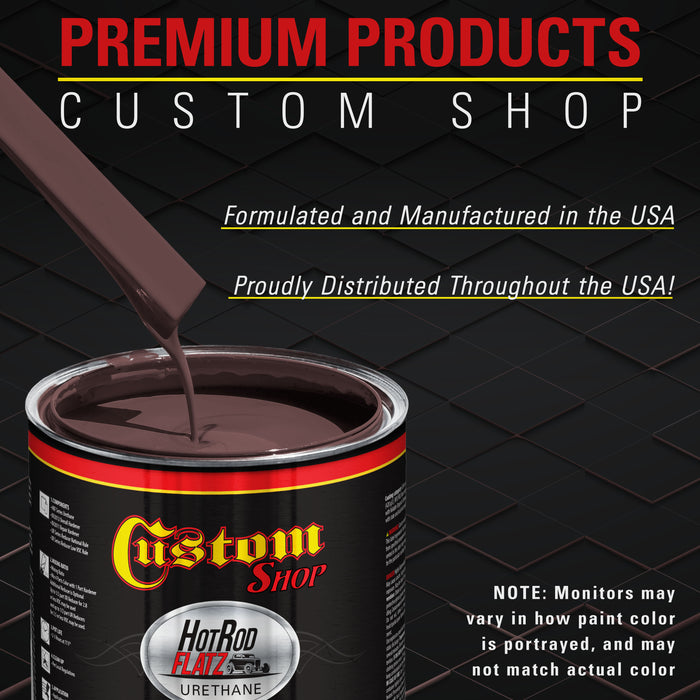 Vintage Burgundy Pearl - Hot Rod Flatz Flat Matte Satin Urethane Auto Paint - Complete Gallon Paint Kit - Professional Low Sheen Automotive, Car