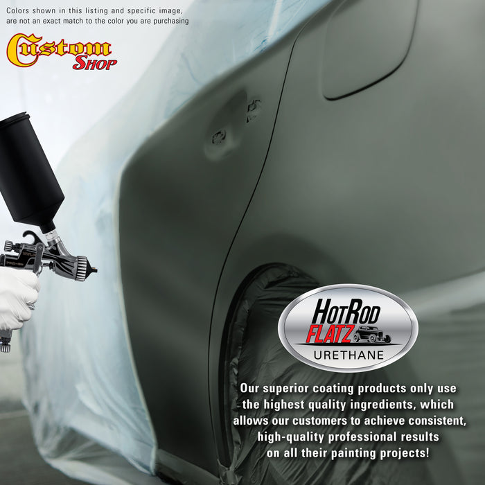 British Racing Green Metallic - Hot Rod Flatz Flat Matte Satin Urethane Auto Paint - Complete Gallon Paint Kit - Professional Low Sheen Automotive, Car Truck Coating, 4:1 Mix Ratio