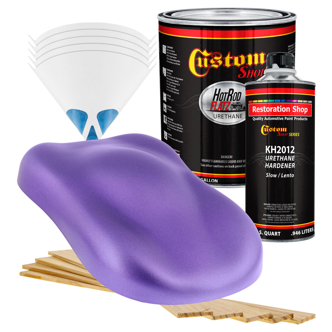 Plum Crazy Metallic - Hot Rod Flatz Flat Matte Satin Urethane Auto Paint - Complete Gallon Paint Kit