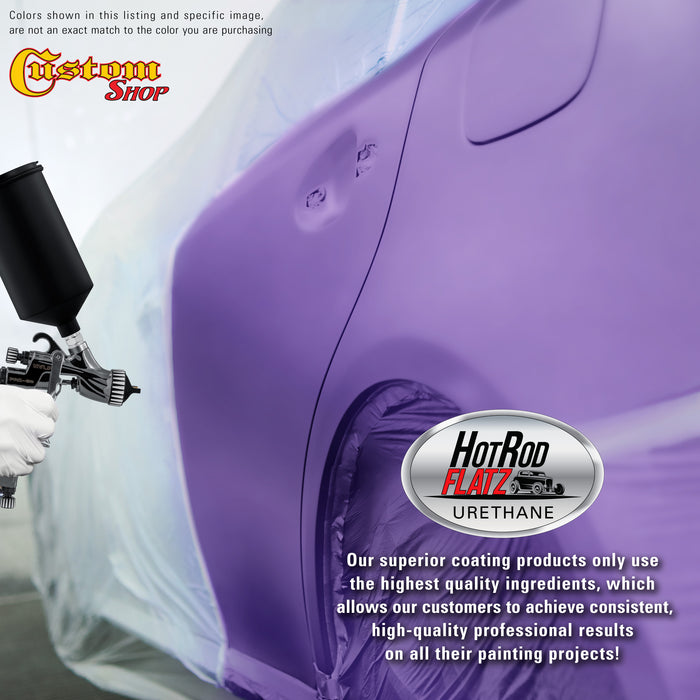 Plum Crazy Metallic - Hot Rod Flatz Flat Matte Satin Urethane Auto Paint - Complete Gallon Paint Kit - Professional Low Sheen Automotive, Car Truck Coating, 4:1 Mix Ratio