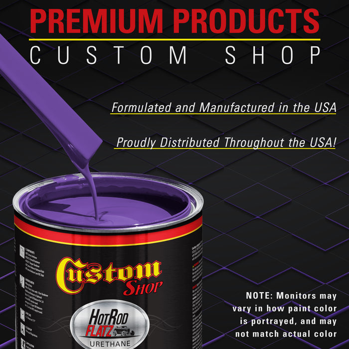 Passion Purple Pearl - Hot Rod Flatz Flat Matte Satin Urethane Auto Paint - Complete Gallon Paint Kit - Professional Low Sheen Automotive, Car Truck Coating, 4:1 Mix Ratio