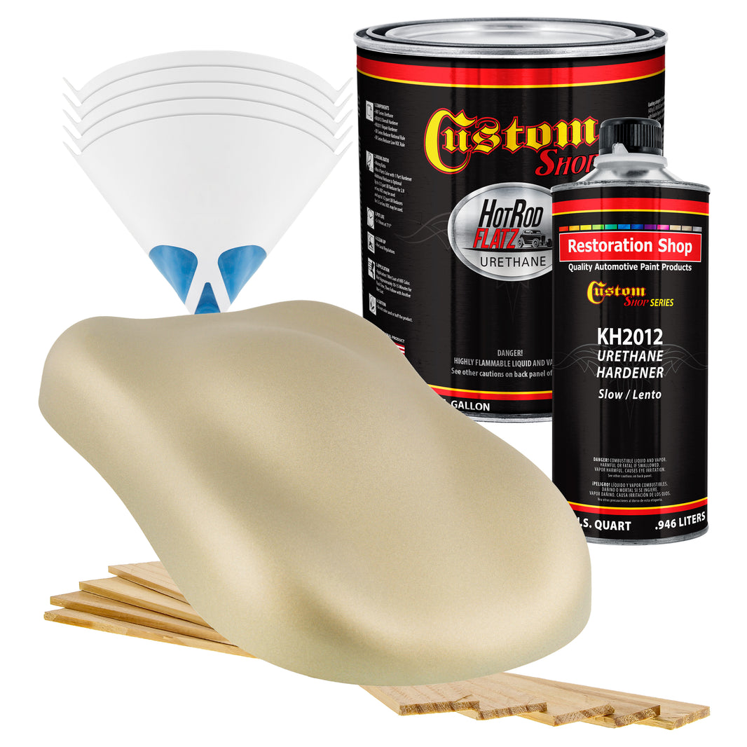 California Suede Metallic - Hot Rod Flatz Flat Matte Satin Urethane Auto Paint - Complete Gallon Paint Kit