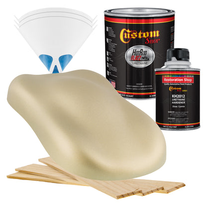 California Suede Metallic - Hot Rod Flatz Flat Matte Satin Urethane Auto Paint - Complete Quart Paint Kit
