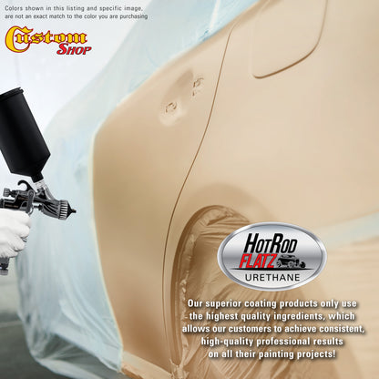Champagne Gold Metallic - Hot Rod Flatz Flat Matte Satin Urethane Auto Paint - Complete Gallon Paint Kit