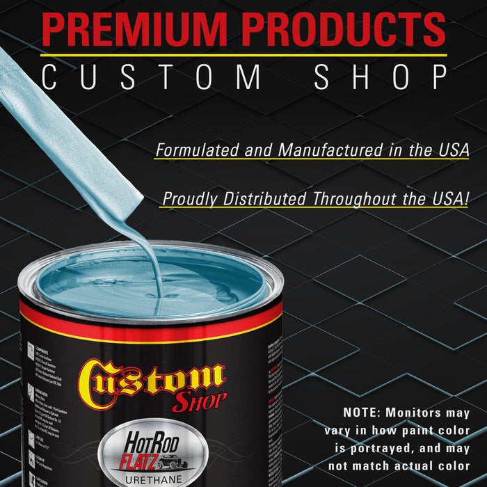 Diamond Blue Metallic - Hot Rod Flatz Flat Matte Satin Urethane Auto Paint - Complete Gallon Paint Kit - Professional Low Sheen Automotive, Car Truck