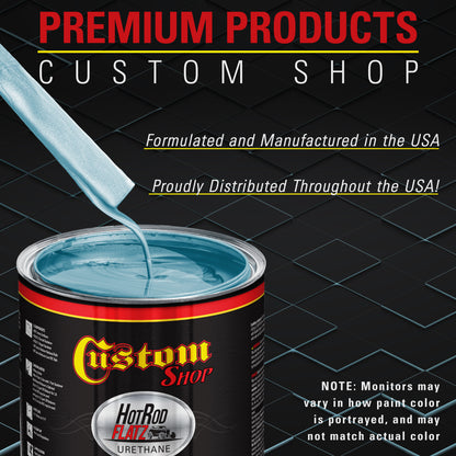 Diamond Blue Metallic - Hot Rod Flatz Flat Matte Satin Urethane Auto Paint - Complete Quart Paint Kit