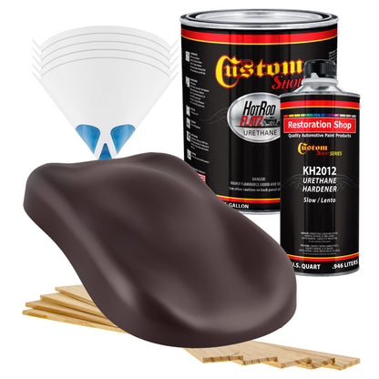 Vintage Burgundy Metallic - Hot Rod Flatz Flat Matte Satin Urethane Auto Paint - Complete Gallon Paint Kit