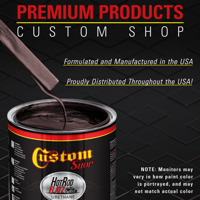 Vintage Burgundy Metallic - Hot Rod Flatz Flat Matte Satin Urethane Auto Paint - Complete Gallon Paint Kit - Professional Low Sheen Automotive, Car