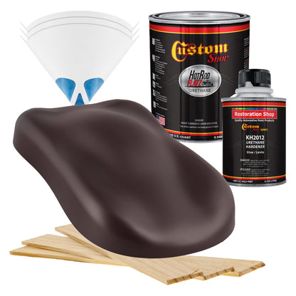 Vintage Burgundy Metallic - Hot Rod Flatz Flat Matte Satin Urethane Auto Paint - Complete Quart Paint Kit