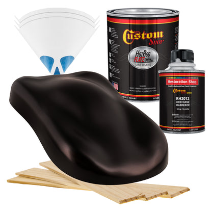 Black Cherry Pearl - Hot Rod Flatz Flat Matte Satin Urethane Auto Paint - Complete Quart Paint Kit