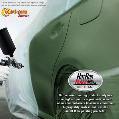 Rally Green Metallic - Hot Rod Flatz Flat Matte Satin Urethane Auto Paint - Complete Quart Paint Kit