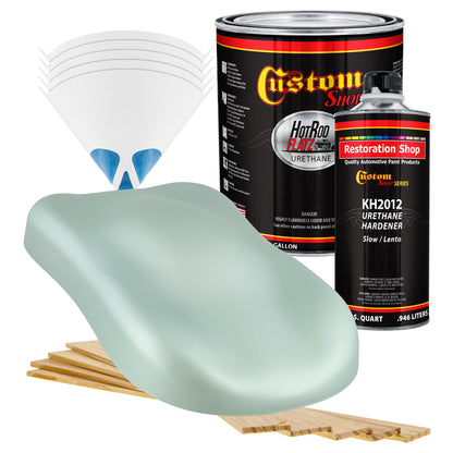Sea Foam Green Metallic - Hot Rod Flatz Flat Matte Satin Urethane Auto Paint - Complete Gallon Paint Kit