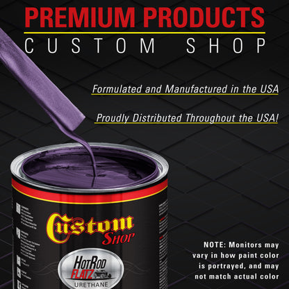 Midnight Purple Pearl - Hot Rod Flatz Flat Matte Satin Urethane Auto Paint - Complete Quart Paint Kit
