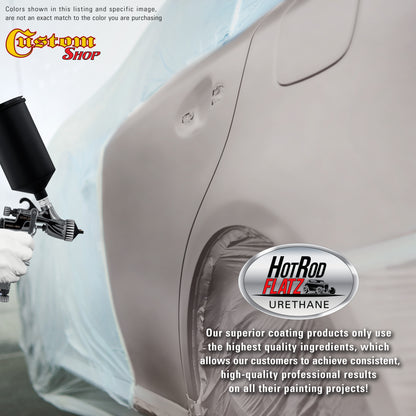 Silver Sled Metallic - Hot Rod Flatz Flat Matte Satin Urethane Auto Paint - Complete Gallon Paint Kit