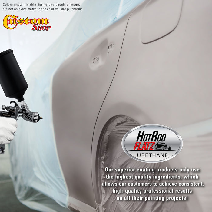 Silver Sled Metallic - Hot Rod Flatz Flat Matte Satin Urethane Auto Paint - Complete Quart Paint Kit - Professional Low Sheen Automotive, Car Truck