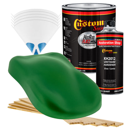 Firemist Lime - Hot Rod Flatz Flat Matte Satin Urethane Auto Paint - Complete Gallon Paint Kit