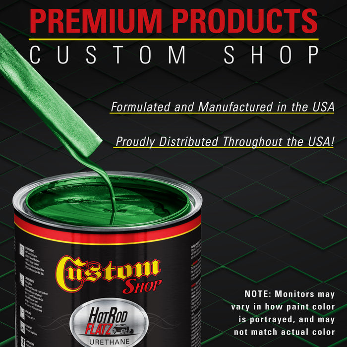 Firemist Lime - Hot Rod Flatz Flat Matte Satin Urethane Auto Paint - Complete Quart Paint Kit - Professional Low Sheen Automotive, Car Truck Coating