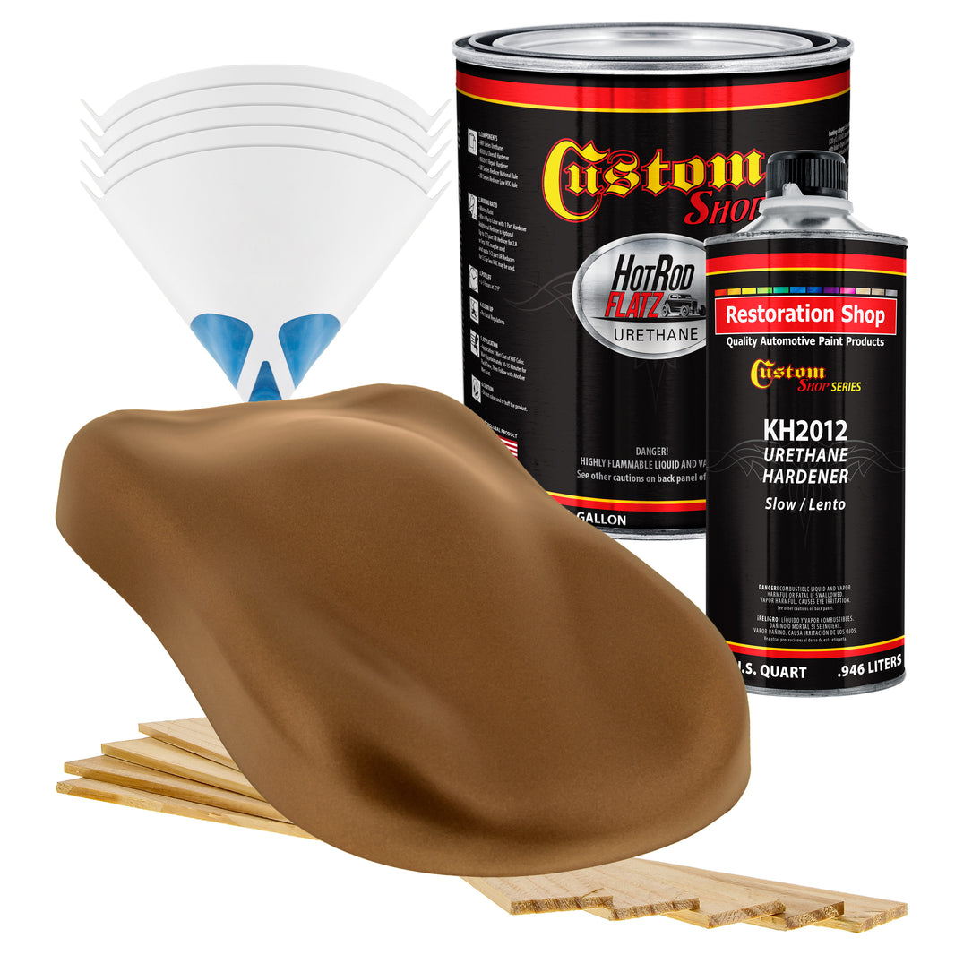 Firemist Copper - Hot Rod Flatz Flat Matte Satin Urethane Auto Paint - Complete Gallon Paint Kit
