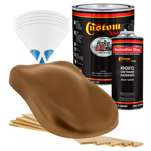 Firemist Copper - Hot Rod Flatz Flat Matte Satin Urethane Auto Paint - Complete Gallon Paint Kit - Professional Low Sheen Automotive, Car Truck Coating, 4:1 Mix Ratio