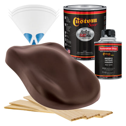 Whole Earth Brown Firemist - Hot Rod Flatz Flat Matte Satin Urethane Auto Paint - Complete Quart Paint Kit
