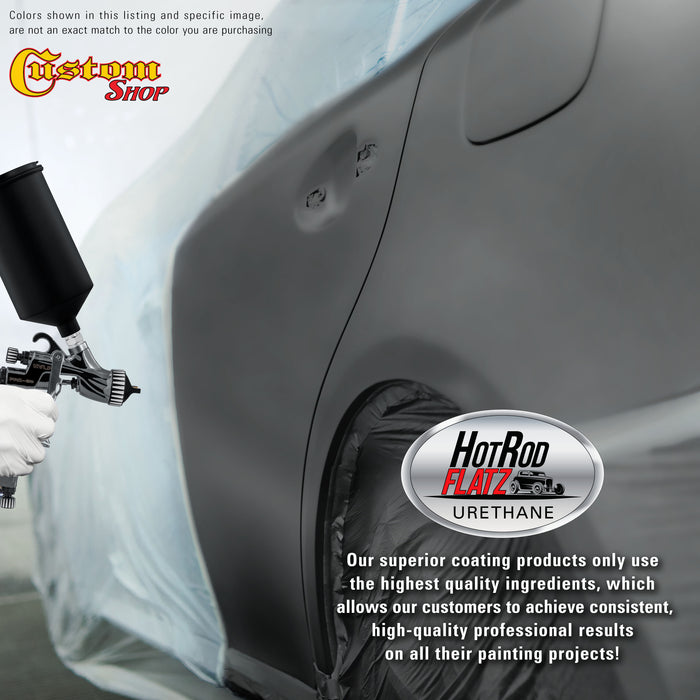 Charcoal Gray Firemist - Hot Rod Flatz Flat Matte Satin Urethane Auto Paint - Complete Gallon Paint Kit - Professional Low Sheen Automotive, Car Truck Coating, 4:1 Mix Ratio
