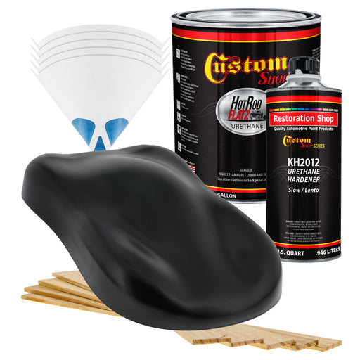 Black Diamond Firemist - Hot Rod Flatz Flat Matte Satin Urethane Auto Paint - Complete Gallon Paint Kit - Professional Low Sheen Automotive, Car