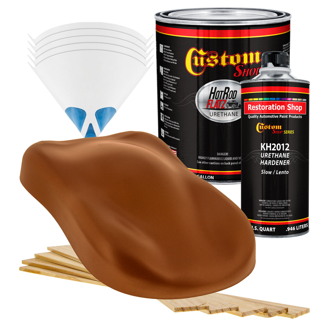 Firemist Orange - Hot Rod Flatz Flat Matte Satin Urethane Auto Paint - Complete Gallon Paint Kit