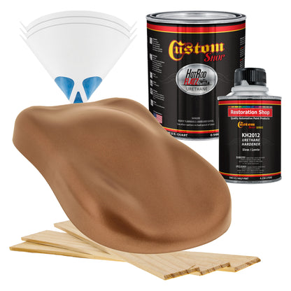 Bronze Firemist - Hot Rod Flatz Flat Matte Satin Urethane Auto Paint - Complete Quart Paint Kit