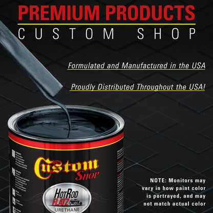 Neptune Blue Firemist - Hot Rod Flatz Flat Matte Satin Urethane Auto Paint - Complete Quart Paint Kit