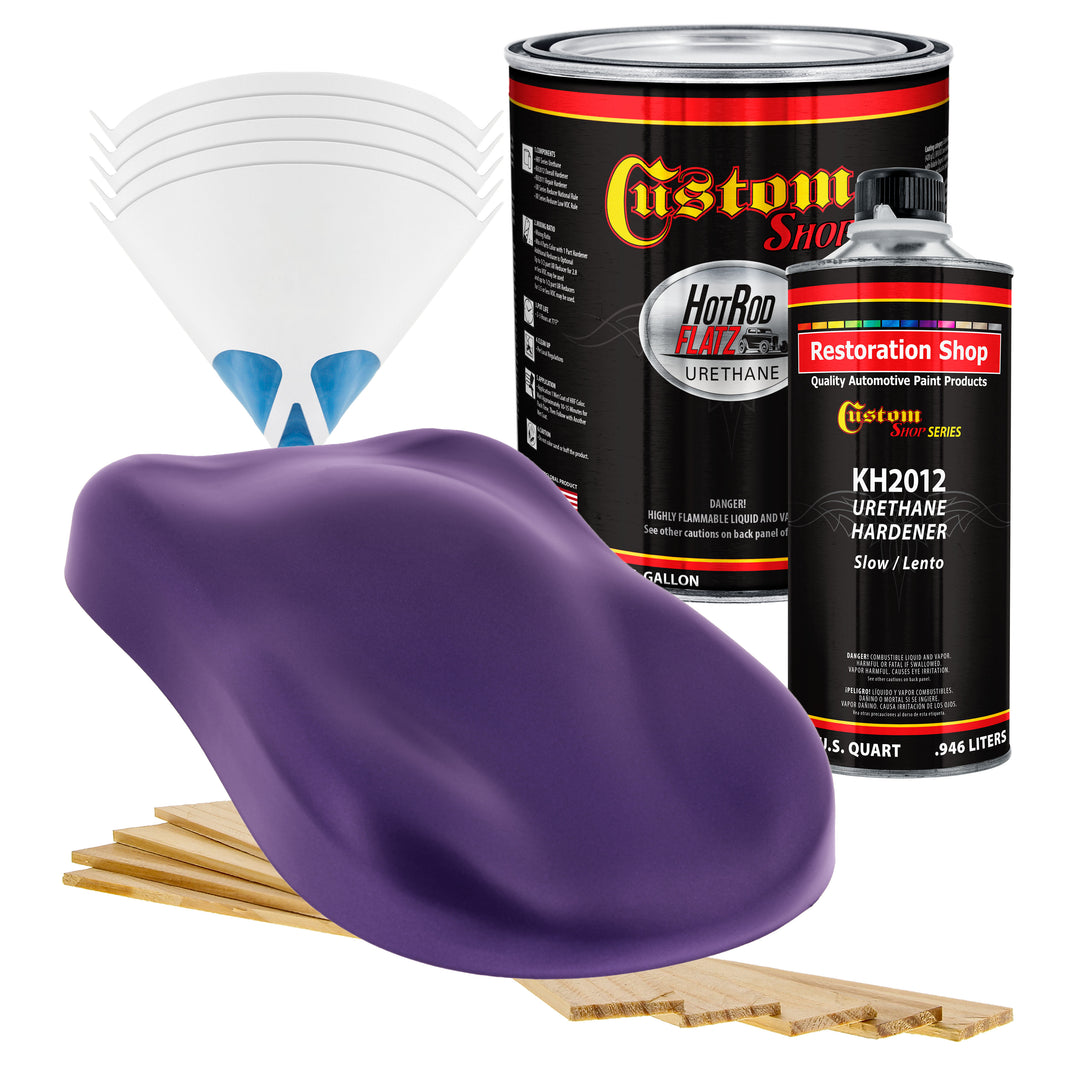 Firemist Purple - Hot Rod Flatz Flat Matte Satin Urethane Auto Paint - Complete Gallon Paint Kit