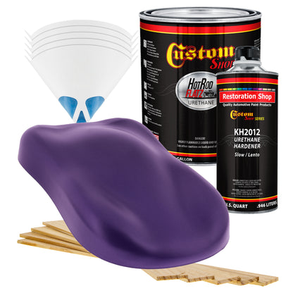 Firemist Purple - Hot Rod Flatz Flat Matte Satin Urethane Auto Paint - Complete Gallon Paint Kit