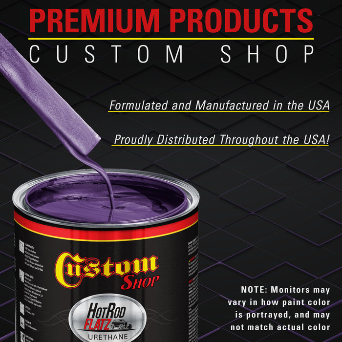 Firemist Purple - Hot Rod Flatz Flat Matte Satin Urethane Auto Paint - Complete Gallon Paint Kit - Professional Low Sheen Automotive, Car Truck Coating, 4:1 Mix Ratio