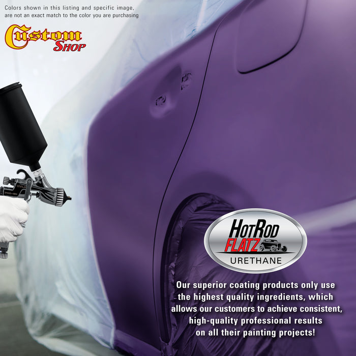 Firemist Purple - Hot Rod Flatz Flat Matte Satin Urethane Auto Paint - Complete Gallon Paint Kit - Professional Low Sheen Automotive, Car Truck Coating, 4:1 Mix Ratio