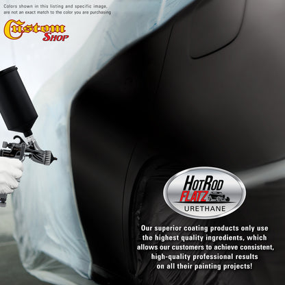 Chassis Black (Satin) - Hot Rod Flatz Flat Matte Satin Urethane Auto Paint - Complete Quart Paint Kit - Professional Low Sheen Automotive, Car Truck