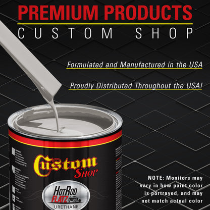 Argent Wheel Silver Sheen (Satin) - Hot Rod Flatz Flat Matte Satin Urethane Auto Paint - Complete Quart Paint Kit