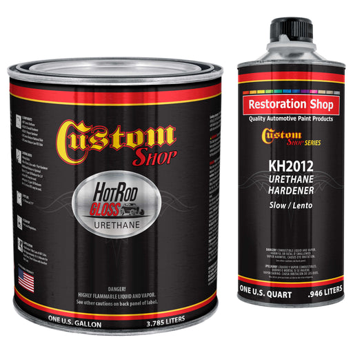 Black Metallic - Hot Rod Gloss Urethane Automotive Gloss Car Paint, 1 Gallon Kit