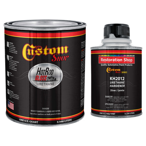 Phantom Black Metallic - Hot Rod Gloss Urethane Automotive Gloss Car Paint, 1 Quart Kit